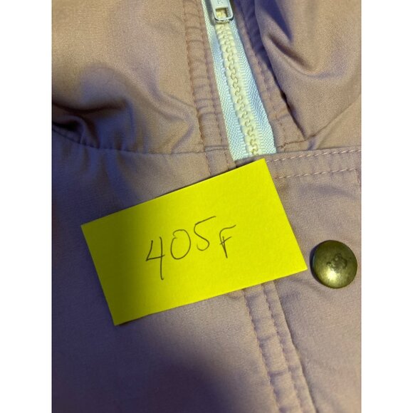 Vintage Woolrich Pink Fleece Lined Full Zip Bomber Jacket Sz S - Picture 9 of 9